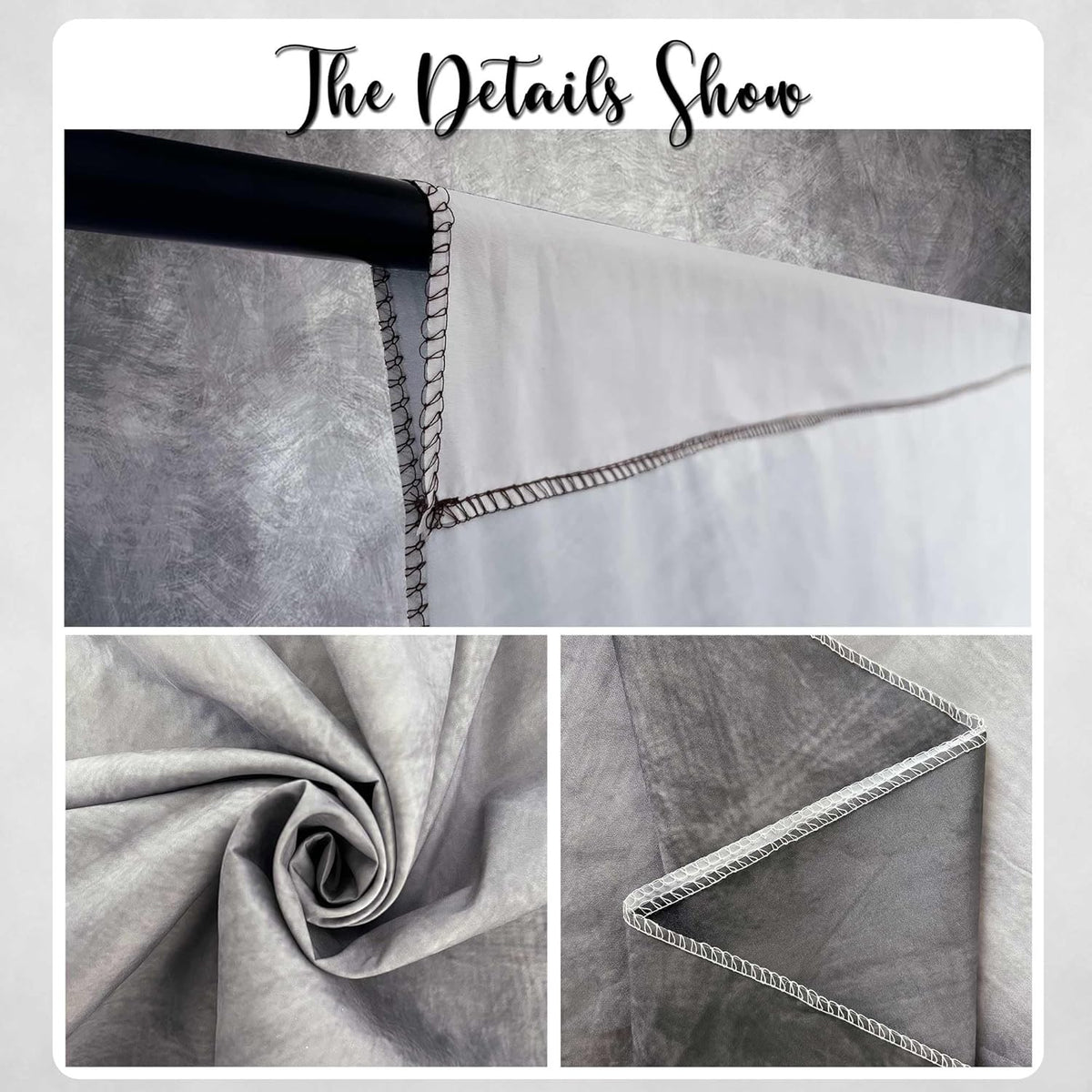Abstract Photography Backdrop for Photoshoot 8x10ft,Grey,No Stand