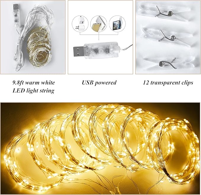 10x10ft Cream White Chiffon Backdrop Curtain with Lights String for Wedding Parties, Sheer Photo Backdrop Curtains for Baby Shower Bridal Shower Birthday Party Ceremony Reception