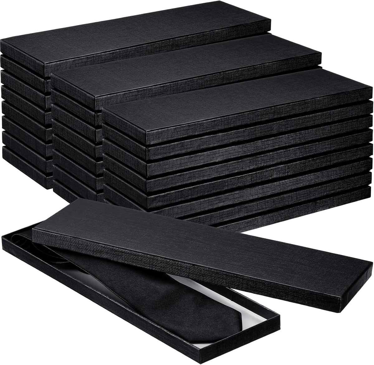 shinylin 24 pcs tie boxes with lids for, main product view