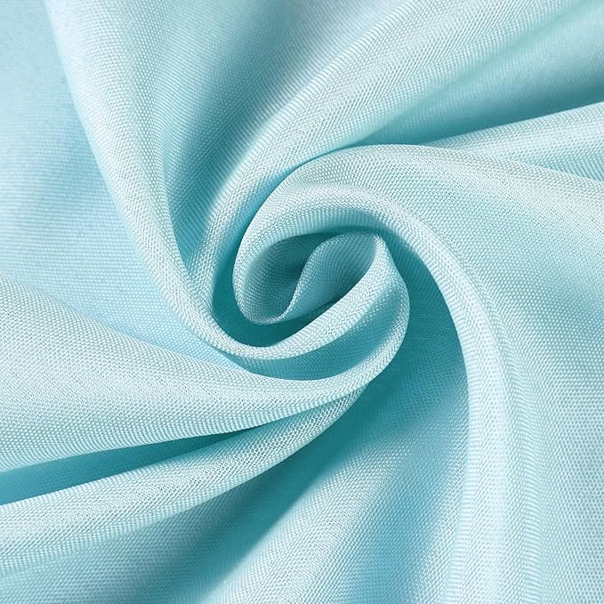 Efavormart 54x54 Light Blue Wholesale Linens Seamless Polyester Square Linen Tablecloth for Wedding Banquet Party Restaurant