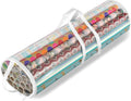Whitmor 6044-4924 Clear Gift Wrap Organizer - Zippered Storage for 25 Rolls