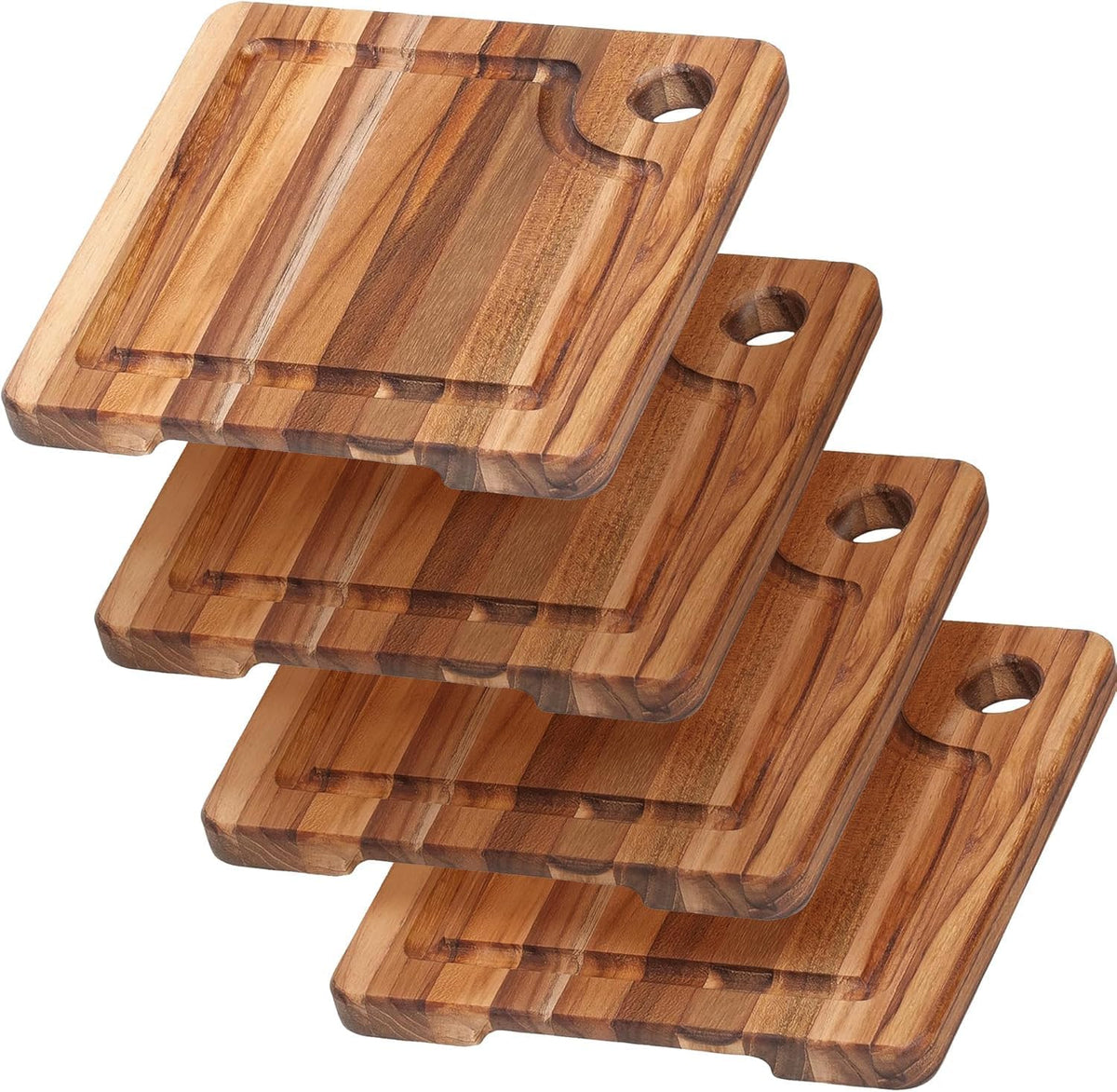 teakhaus marine teak wood cutting boards w/juice groove, main product view