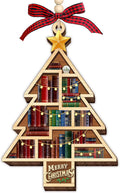 HEXMOZ Book Lover Christmas Ornaments 2026 - Book Lovers Gifts for Women | Book Ornaments for Christmas Tree - Gift Ideas for Book Lovers, Readers, Bookworms, Book Club, Bookish, Readers, Librarians