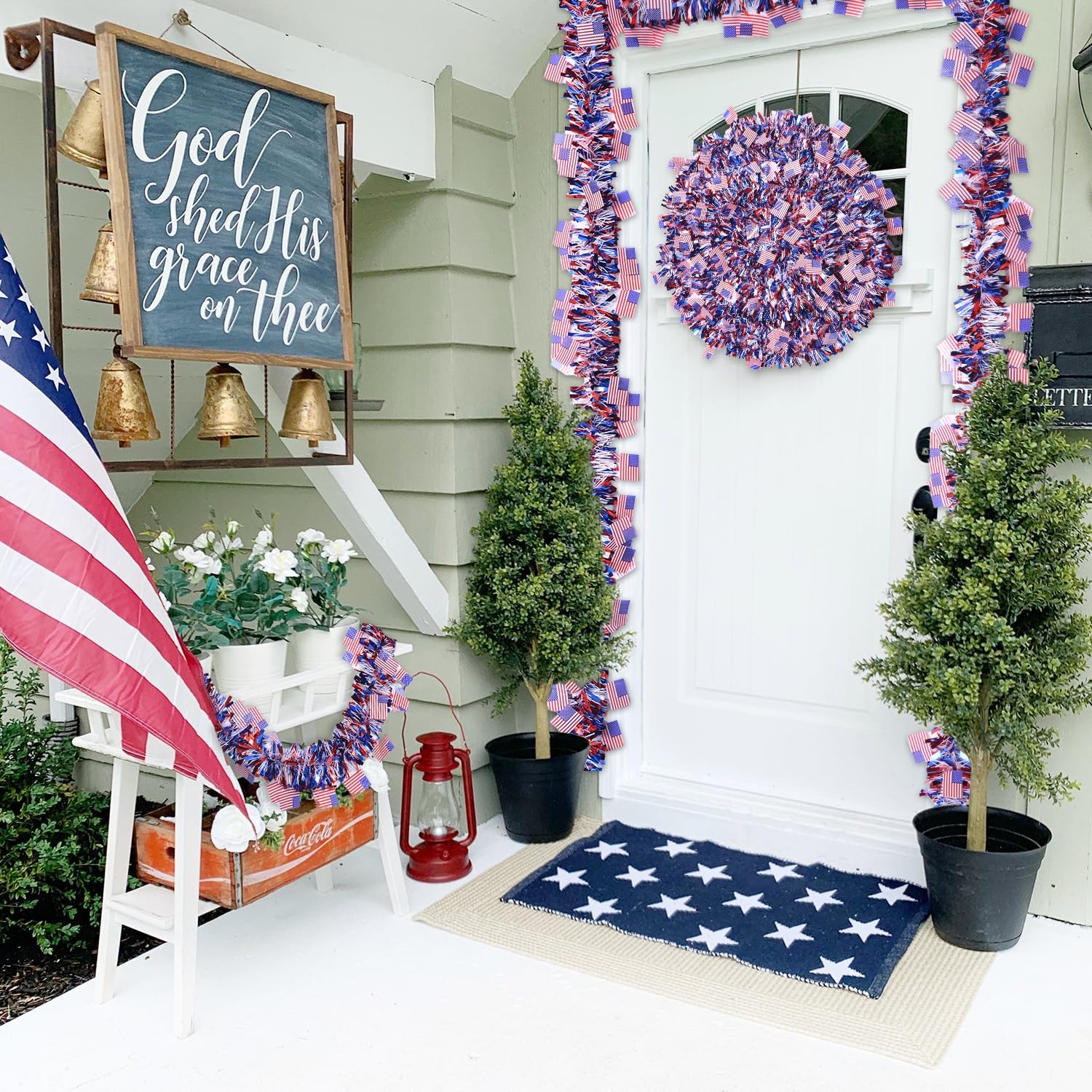 Soccer Birthday Party Decorations The US Team American Flag 26 Feet Soccer Banner Party Soccer Garland,Boys Fans Bar Party Supplies