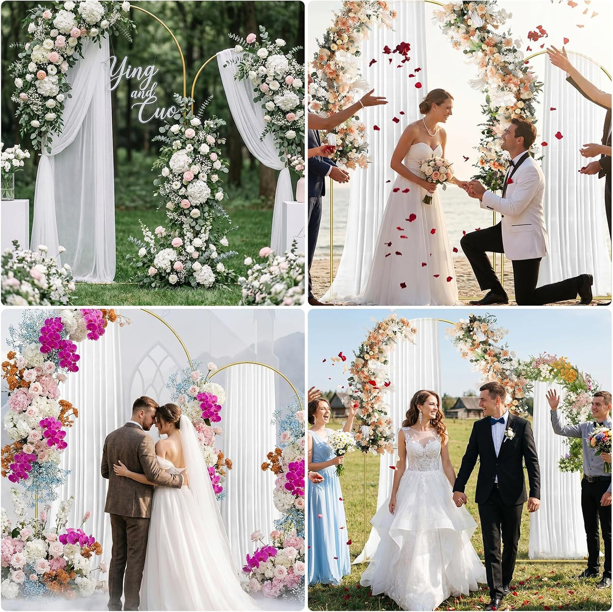 metal arch backdrop stand, 7.2ft+6ft balloon arch stand on a desk or shelf
