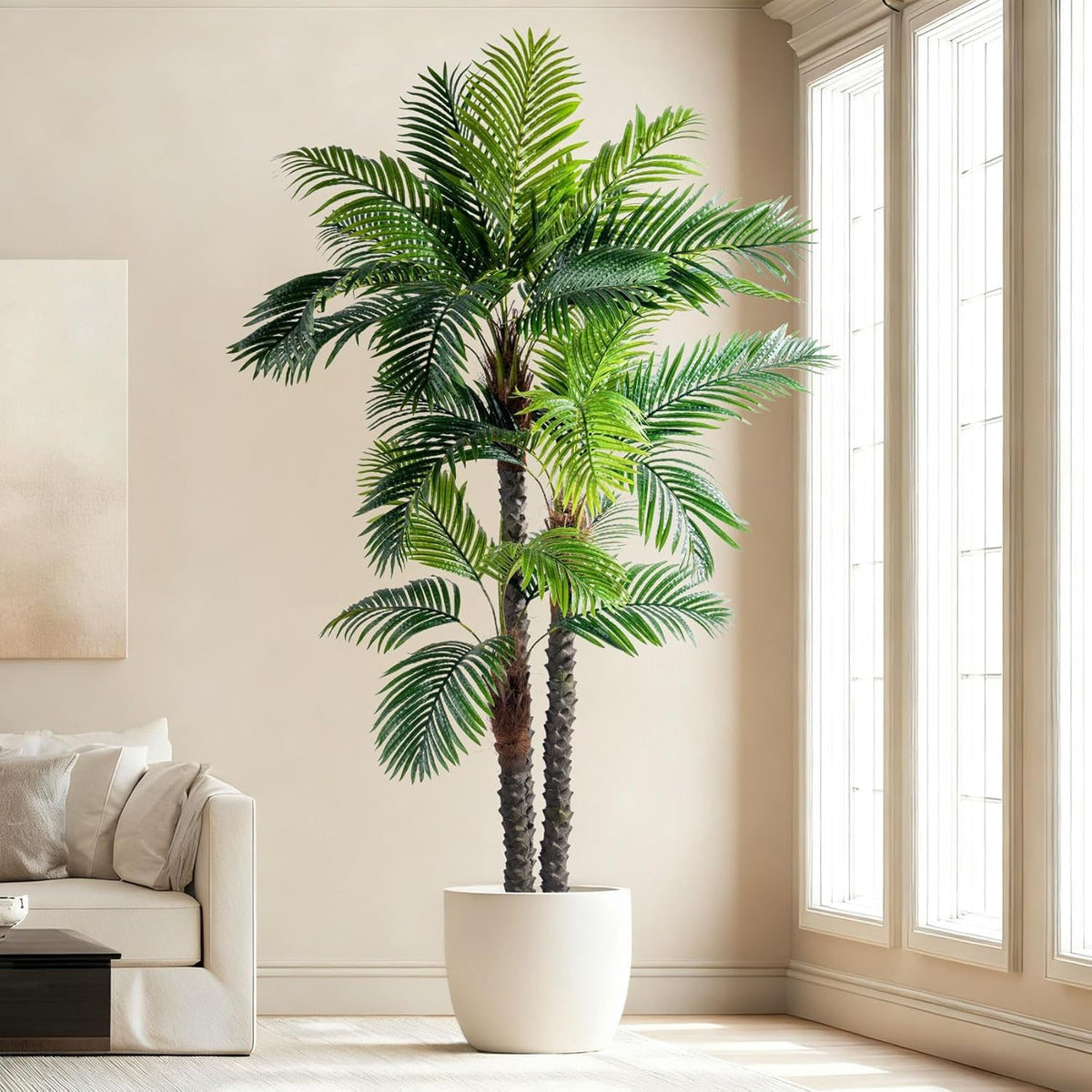 erimda 9.1ft artificial phoenix palm tree artificial plants, view 9