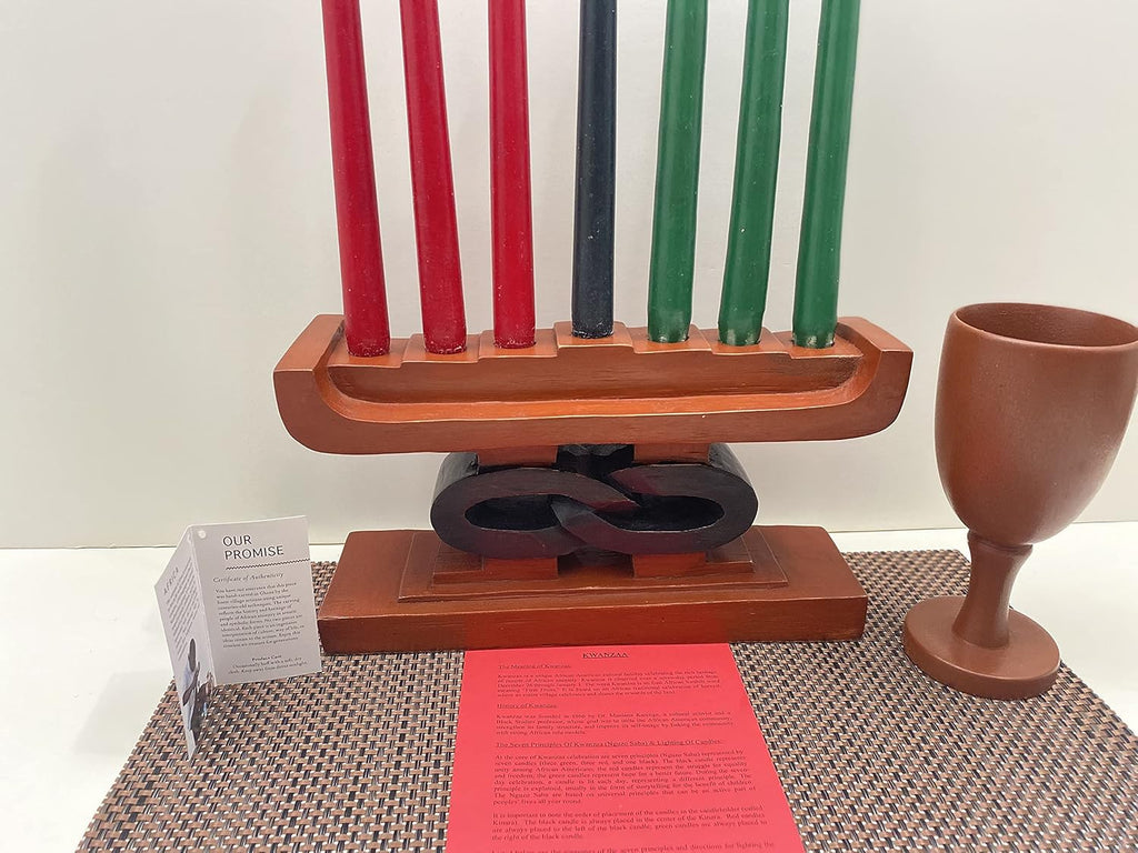 Kwanzaa Unity (UMOJA) Celebration Set (Brown) - Handmade in Ghana