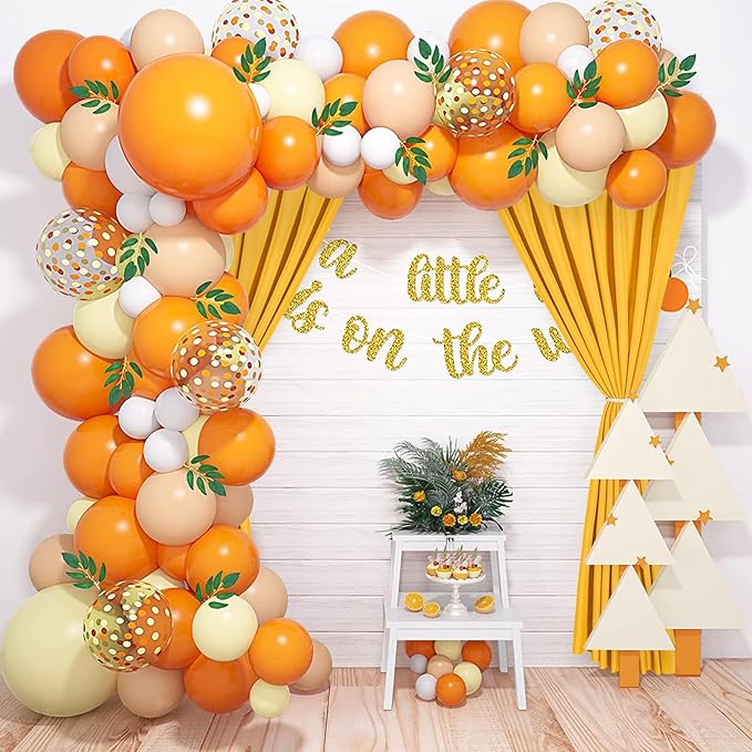 DWCN 10x7 FT Backdrop Curtains for Parties, Photography Backdrop Drapes with Rod Pockets for Wedding Decorations Stage Birthday Family Gatherings, 2 Panels 5ft x 7ft, Orange Yellow