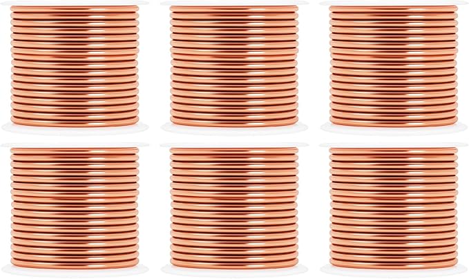 Mandala Crafts 13 Gauge Anodized Aluminum Craft Wire for Jewelry Making - 300 FT Colored Flexible Rose Gold Combo Wire - Bendable for Bonsai Armature Crafting Sculpting