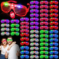 60 Pack LED Glasses ,6 Colors Light Up Glasses Glow in The Dark Party Supplies , Party Glasses for Adults , Glow Shutter Glasses for Valentines Day , New Year's Eve Decoration , Birthday
