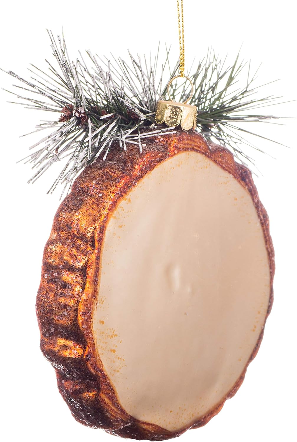 Glass Blown Ornaments for Christmas Tree Pine Tree Stump