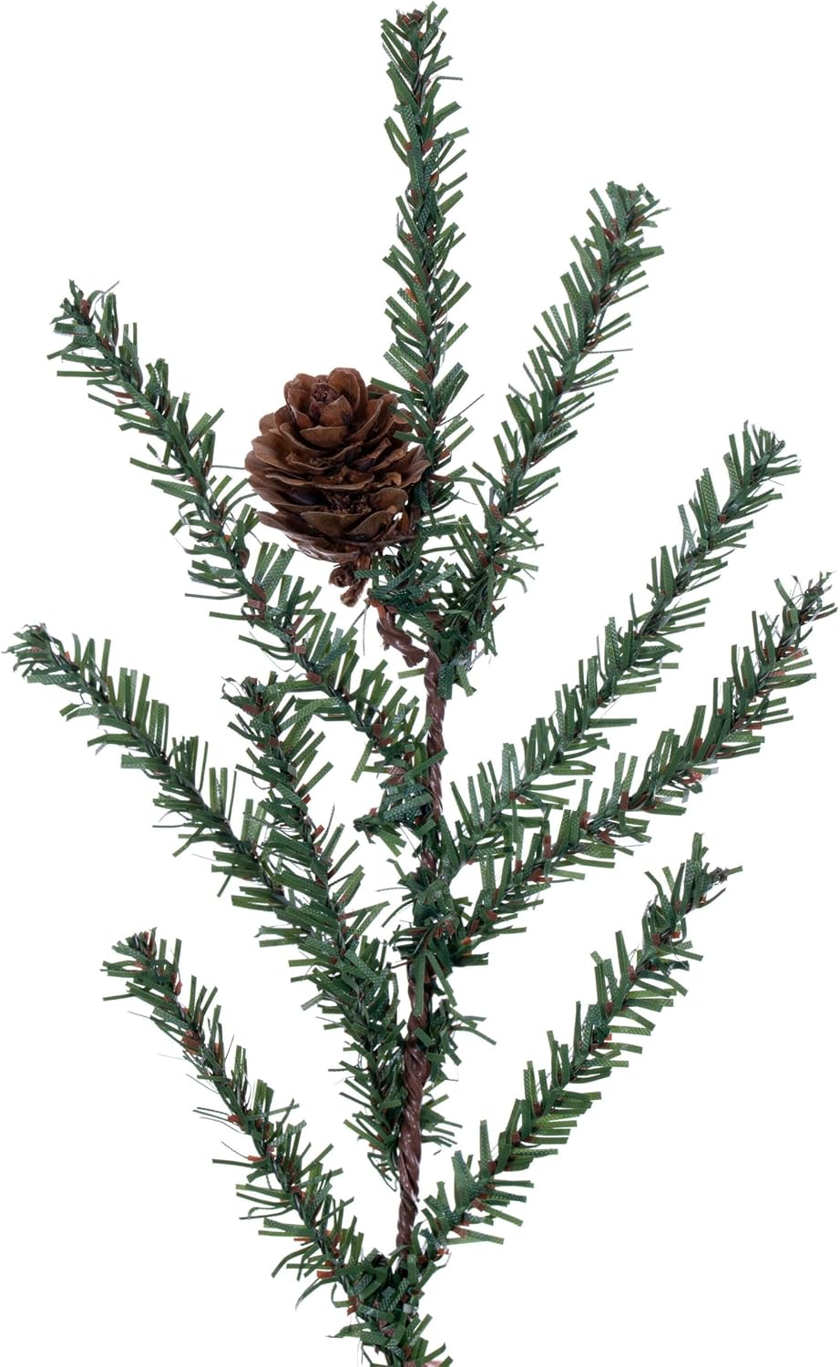vickerman 30" caramel pine artificial christmas tree unlit, side view