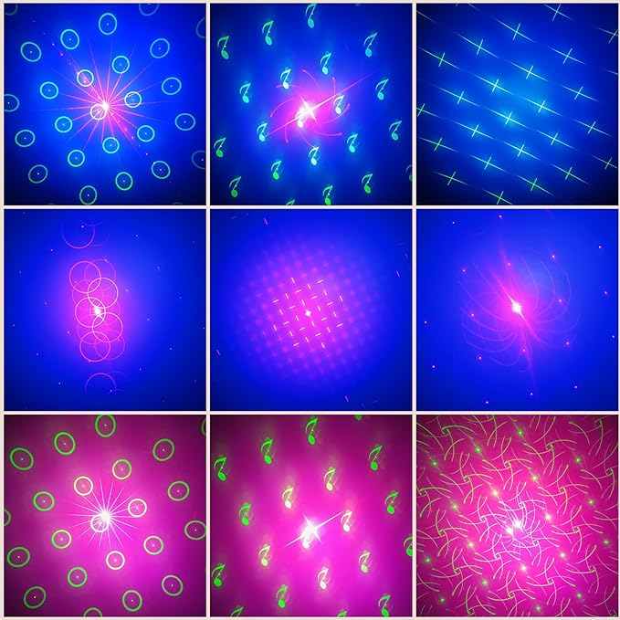 DJ Disco Ball Party Lights with Sound-Activated Remote, Durable ABS RGB LED Strobe Stage Lighting, Light Projector for Xmas/Rave/Club/Bar/Home Room Decoration, Gift for Birthday and Fetivals