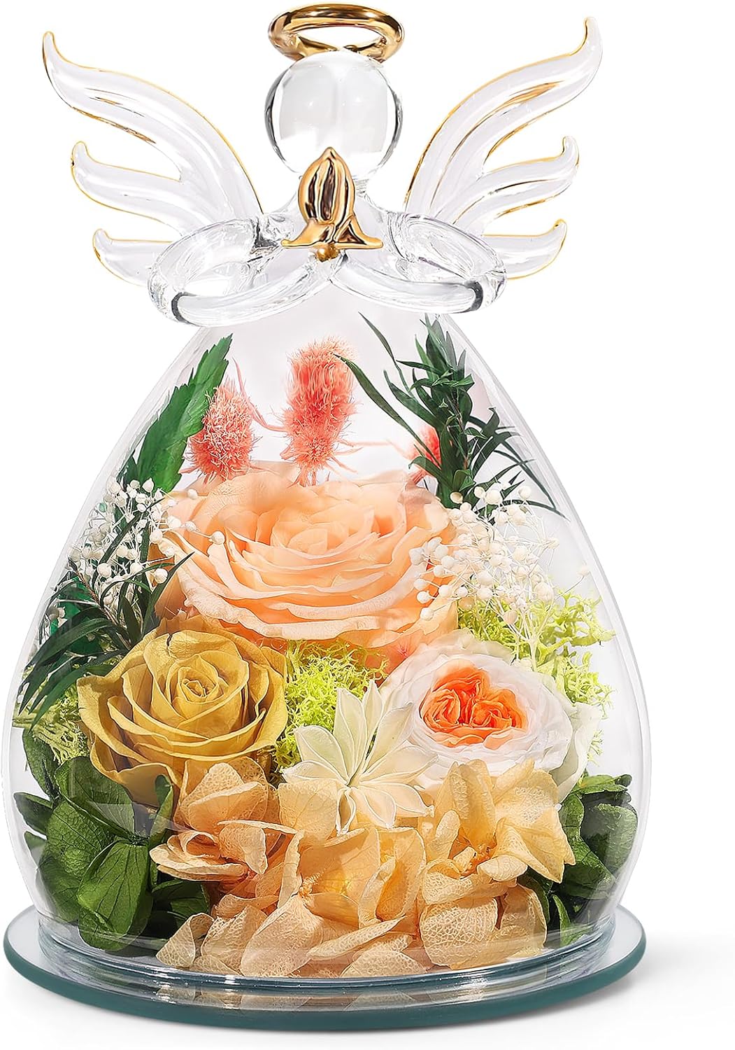 Gifts for Mom Birthday Gifts for Women Preserved Rose Forever Flower in Glass...