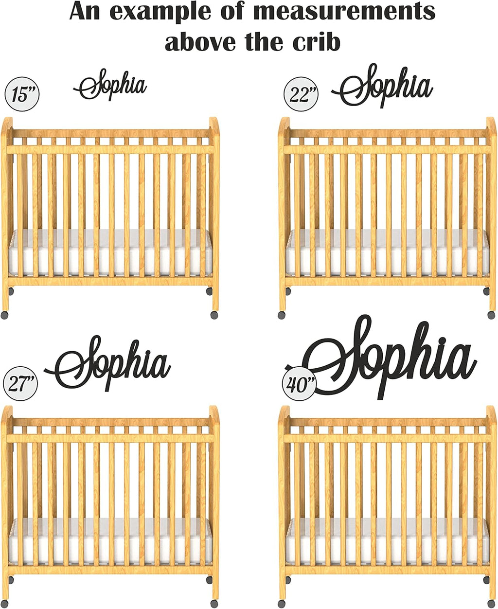 Personalized Wooden Name Sign for Nursery Wall Letters Custom Baby Name Sign for Wall Room Decor