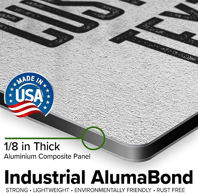 Custom Sign, Custom Street Sign, 11 Font Colors, 13 Font Styles, 4 Hole Options, 22 Sizes, 10x14 Inches, Rust Free DiBound, Fade Resistant, Made in USA by My Sign Center (Concrete)