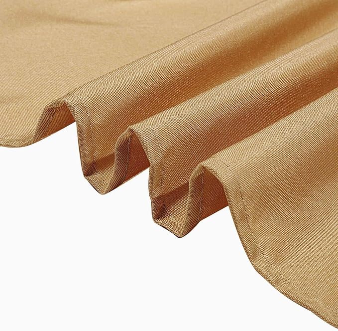 Efavormart 70" Square Linens Gold Wholesale Linens Polyester Square Linen Tablecloth for Wedding Banquet Party Restaurant