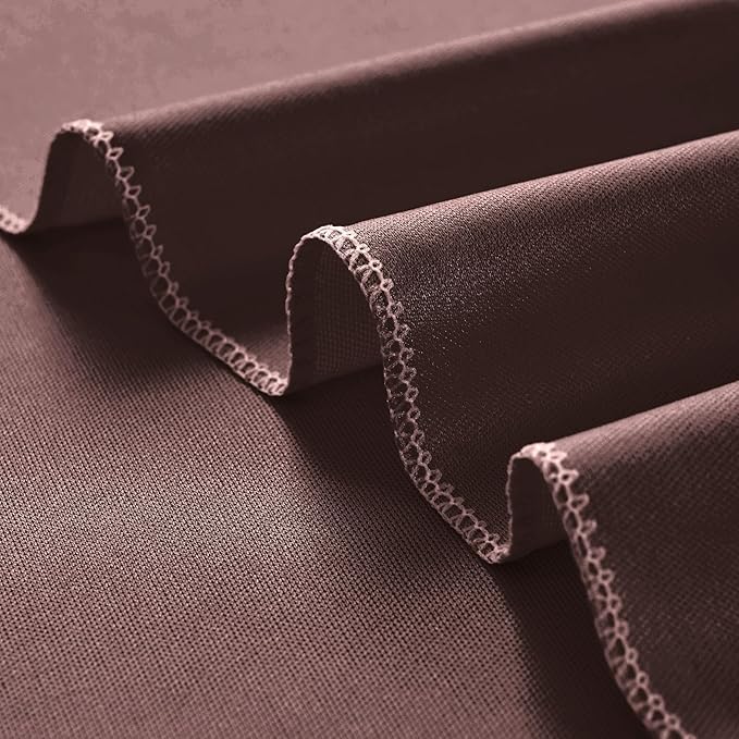 40 ft x 10 ft Wrinkle Free Brown Backdrop Curtain for Parties, Wedding Brown Photo Backdrop Drapes, Fabric 8 Panels 5ft x 10ft for Baby Shower Photoshoot Engagement Birthday Photography Background