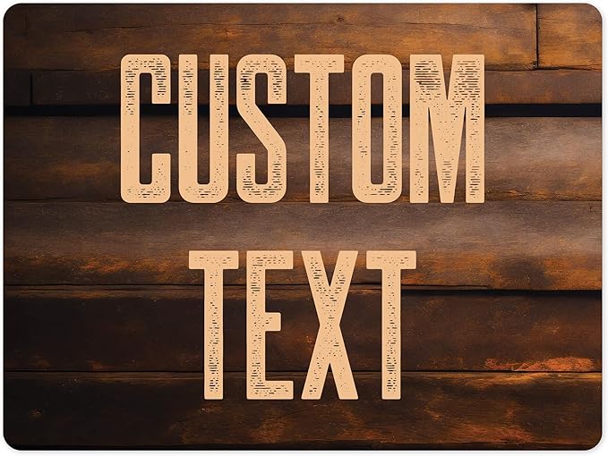 Custom Sign, Custom Street Sign, 11 Font Colors, 13 Font Styles, 4 Hole Options, 22 Sizes, 36x48 Inches, Rust Free DiBound, Fade Resistant, Made in USA by My Sign Center (Vintage Wood)