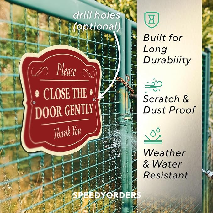Custom Decorative Outdoor Metal Sign - Personalized Aluminum Driveway Sign, Waterproof, Made In USA - Design 3 Red Brick 24x18 In