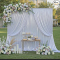 20ftx10ft Silver Sequin Backdrop Curtain for Parties, Wrinkle Free 4 Panels 5x10FT Glitter Photo Backdrop Drapes Shimmer Back Drop Cloth for Wedding Birthday Christmas Photography Background
