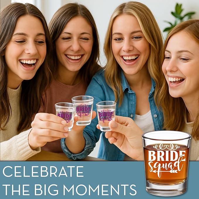 Bridesmaid Custom Shot Glass 2.5oz, Personalized Photo Bride Tribe Gift, Maid of Honor, Custom Printed Picture Wedding Favor, Girls Weekend Keepsake, Bachelorette Party