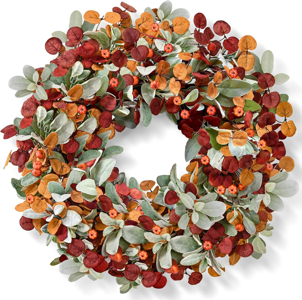 waipfaru fall decor, 22 inch fall wreaths for, main product view