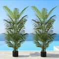 florafairy 6ft tall artificial palm trees, tropical areca, main product view