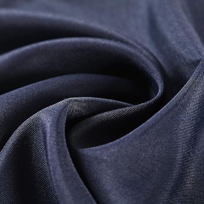 Cloth Napkins 17x17 inch Washable Polyester Dinner Napkins Soft Table Napkins for Wedding Party Dining Banquet(Navy,12PCS)