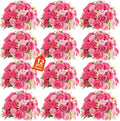 pink peonies artificial flowers 12 bouquets,pink flowers lifelike, main product view
