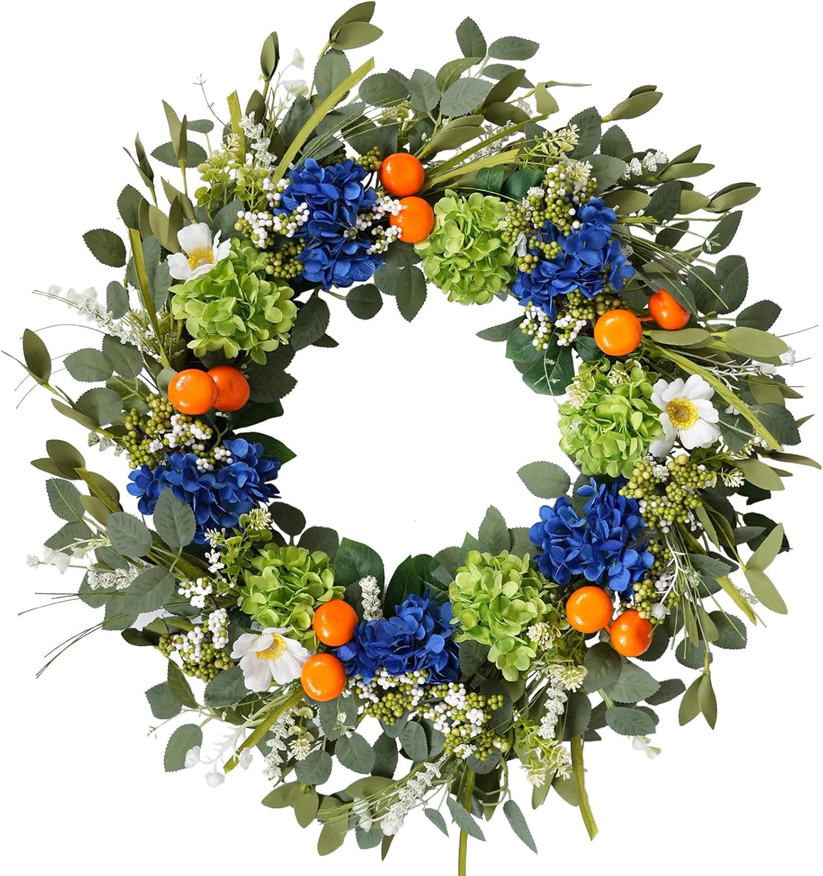 idyllic 26 inch spring summer wreath for front, main product view