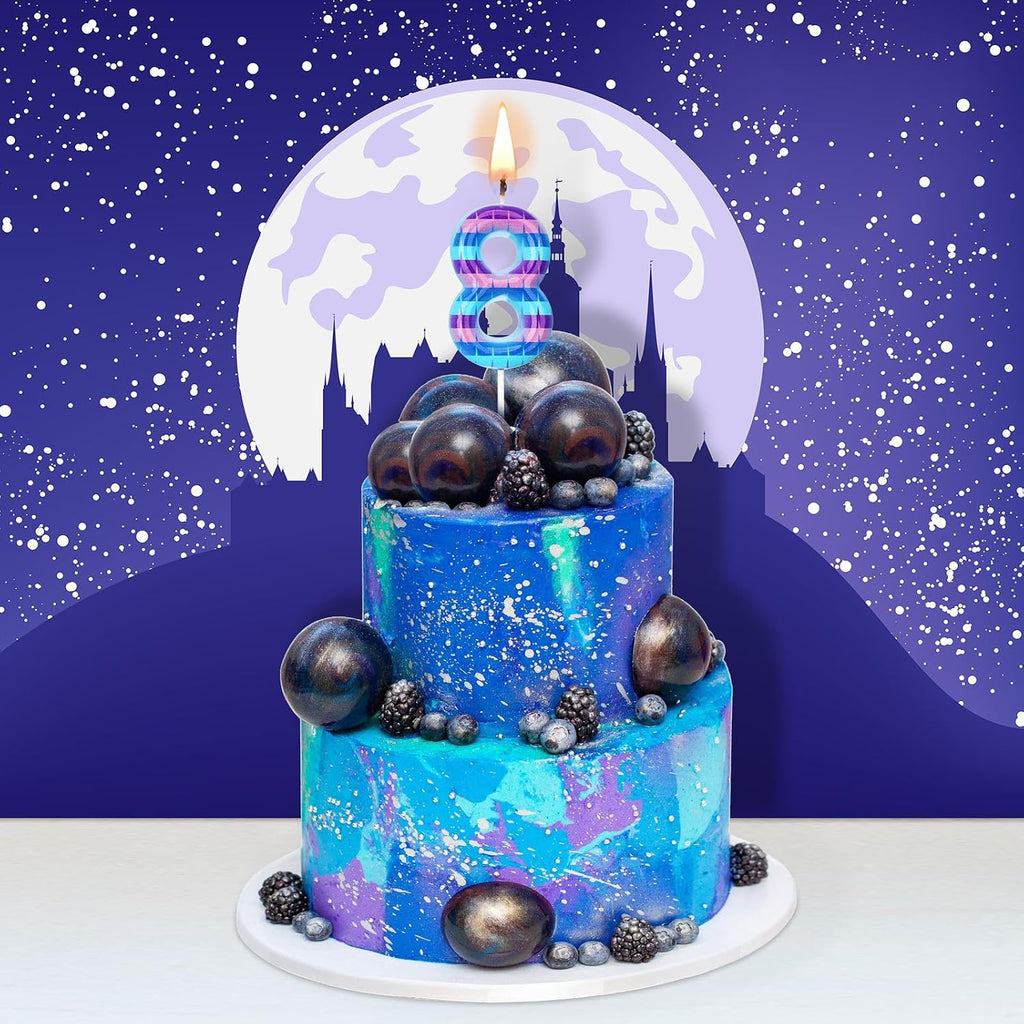 Conelist Video Game Birthday Candles Piñata Gaming Party Candle Numeral Cake Topper for Kids Battle Boys Birthday Decoration Gaming and Video Game Party Decoration Supplies(Number 8)