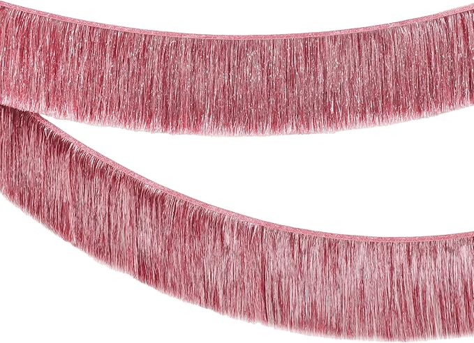 KatchOn, XtraLarge Rose Gold Fringe Banner - Pack of 2 | Rose Gold Backdrop for Bachelorette Party Decorations | Streamers for Birthday Decorations | Fringe Garland for Happy New Year 2026