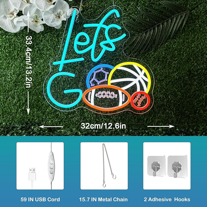 let go neon sign
