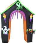9 ft tall led lighted halloween inflatable castle, main product view
