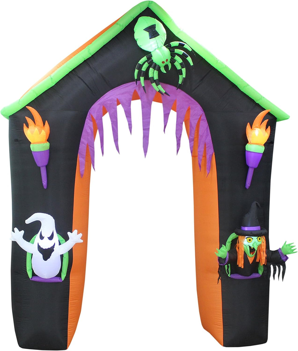 9 ft tall led lighted halloween inflatable castle, main product view