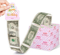 Azbuk Pink Birthday Pull-Out Money Gift Box for Any Age | Happy Birthday Money Box for Cash Gift with Pull Out Cake Card and 35Pcs Bags, A Fun and Loving Way to Offer Cash Gift