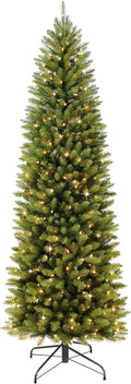 puleo international 7.5ft pre-lit fraser fir pencil christmas, main product view