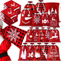 windyun 20 pcs christmas drawstring bag santa sack, main product view