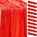 10 Pack Red Cheesecloth Table Runner 35x120 Inch 10Ft Rustic Gauze Cheese Cloth Table Runner Sheer Cheesecloth Table Runners for Wedding Party Bridal Shower Decoration