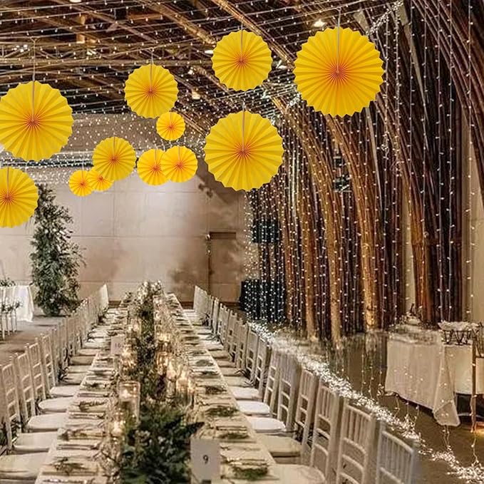 Morange Party Decorations,,Halloween Decor Events Accessories，Orange Birthday Decorations,Sunset Party Decorations,Party Fans 30 Color DIY Set (Morange)