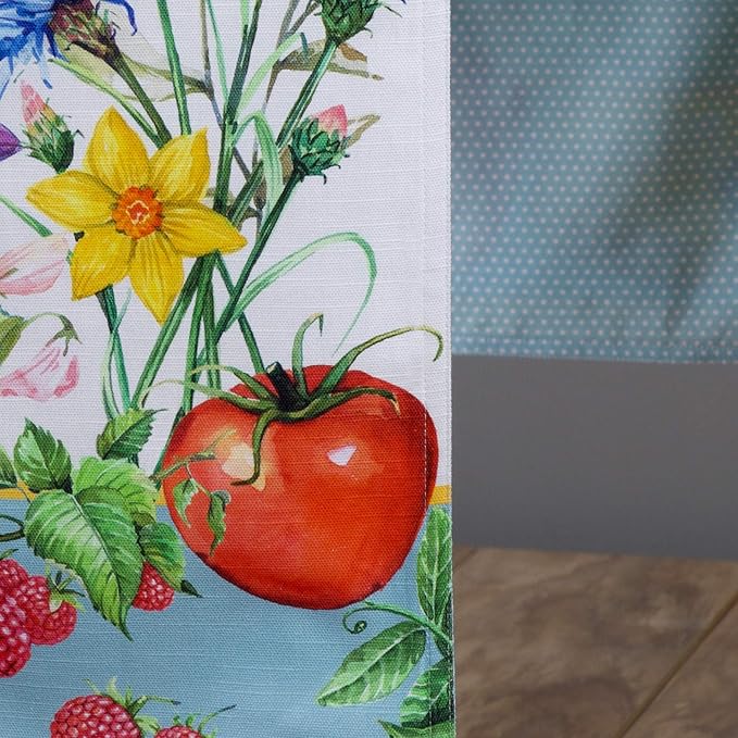 Maison d' Hermine Table Runner 100% Cotton Double Layer Table Runners 108 inches Long Decorative for Home Kitchen Dining Party Baby Shower Wedding Bridal Shower Spring Summer (Giverny, 14.50" x 108")