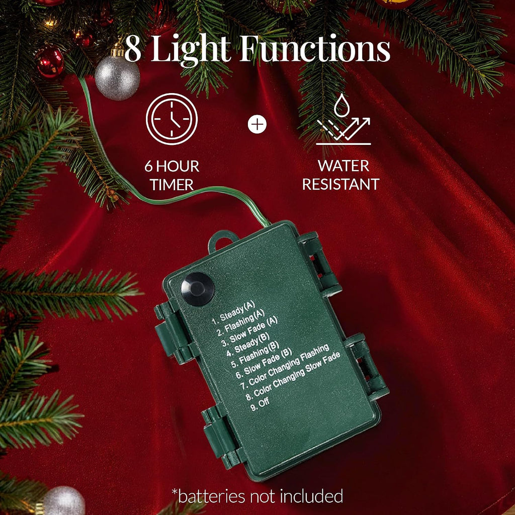 best choice products 9ft pre-lit christmas garland holiday showing dimensions