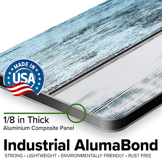 Custom Sign, Custom Street Sign, 11 Font Colors, 13 Font Styles, 4 Hole Options, 22 Sizes, 6x36 Inches, Rust Free DiBound, Fade Resistant, Made in USA by My Sign Center (Coastal)