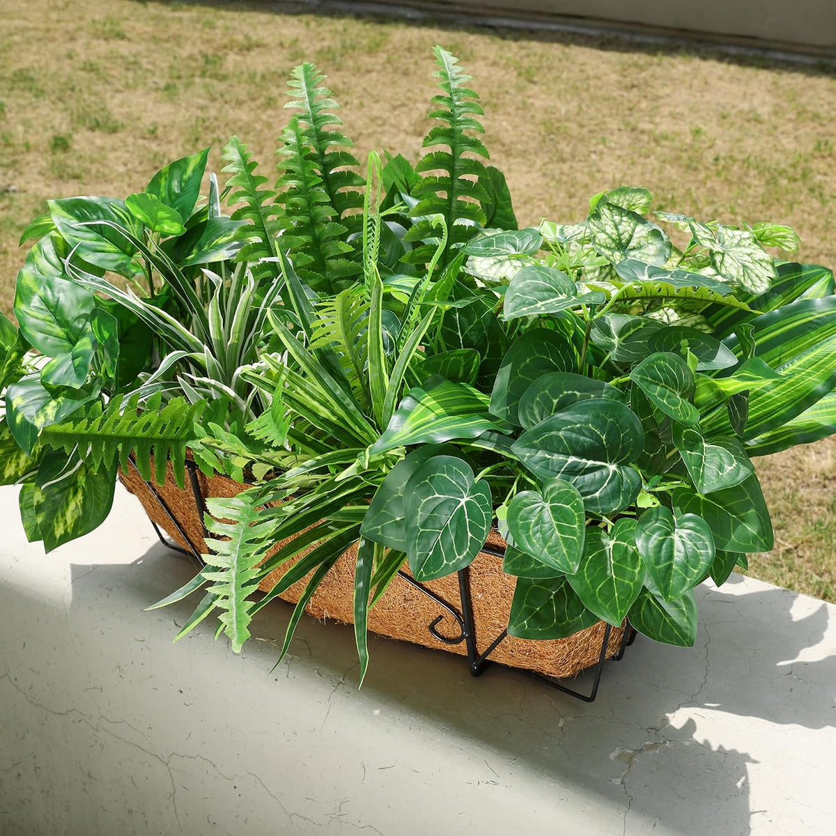 Starttag Artificial Bunches Greenery Plants Fake Plastic Leaves with Stems UV...