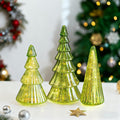 glasseam mercury glass christmas tree: set of 3, main product view