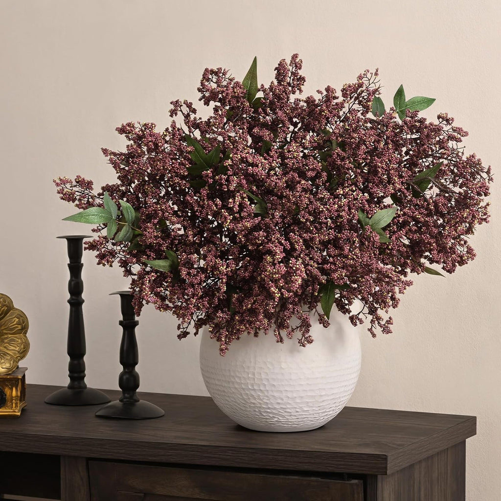 43in faux berry stems, artificial nandina fall decor, package contents