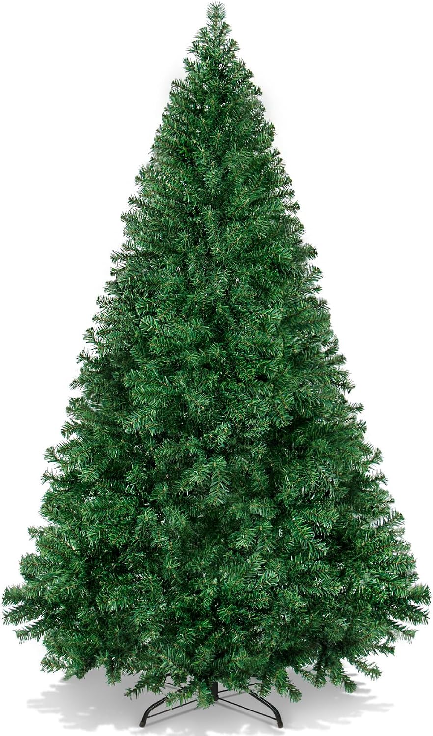 best choice products artificial christmas tree, 6ft premium, main product view