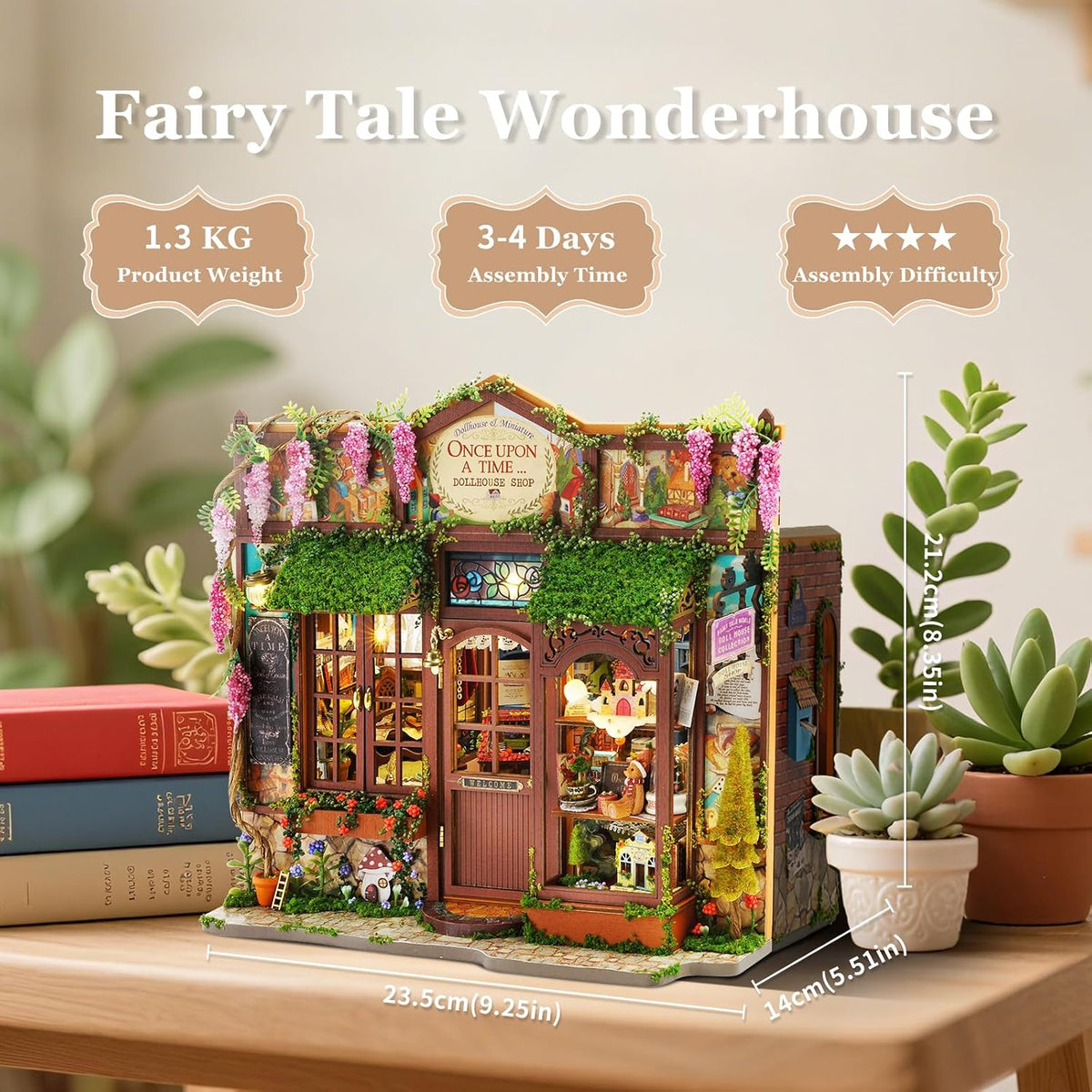 miniature house kit, dollhouse kit, miniature kit, diy, package contents