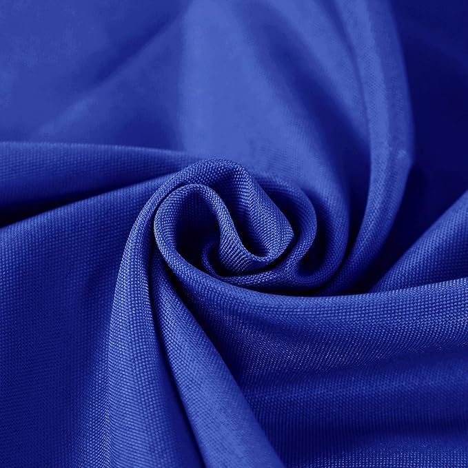 132 inch Round Tablecloth Washable Polyester Table Cloth Decorative Table Cover for Wedding Party Dining Banquet（132 inch,Royal Blue）